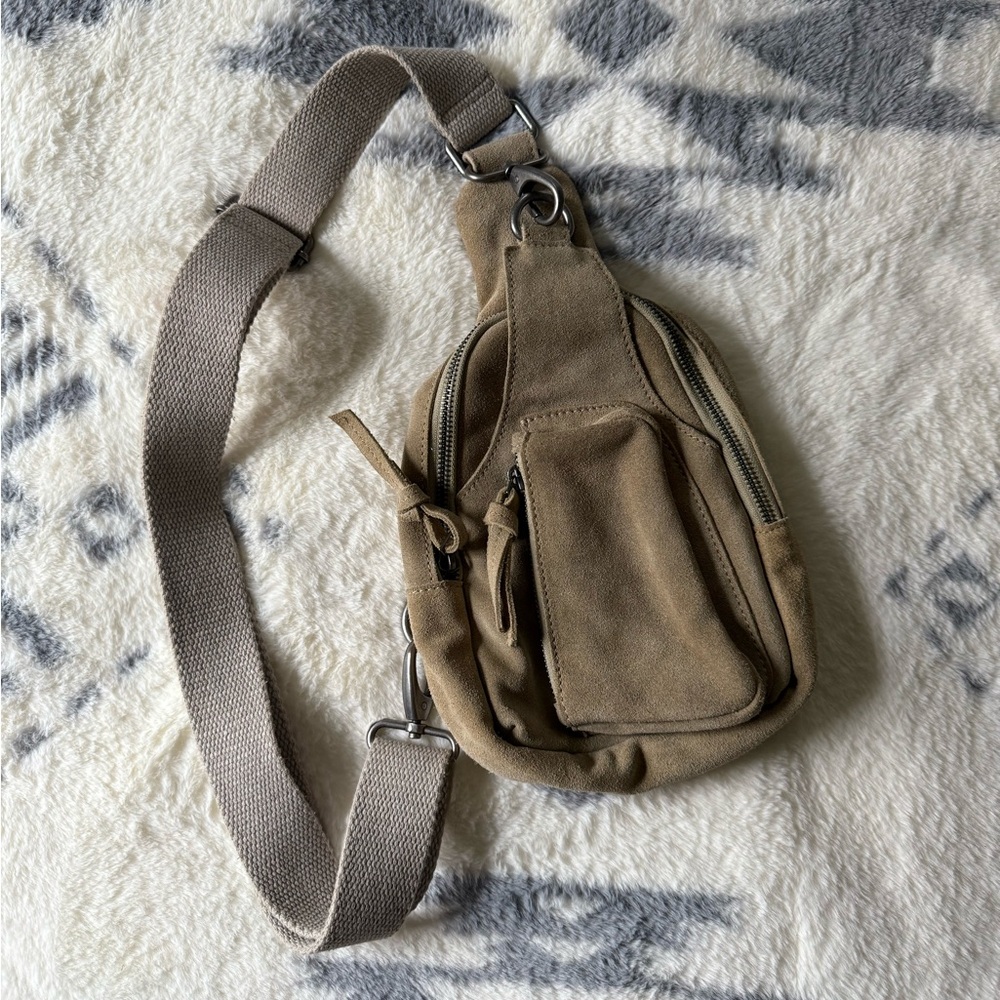 Free people Hudson sling bag suede cross body bag